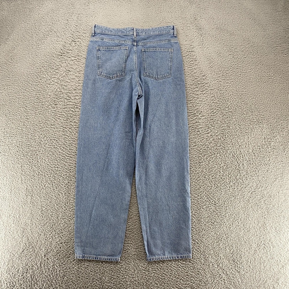 COS Barrel Jeans Womens 27 Light Wash Blue High Rise Ankle Denim Relaxed - Picture 12 of 13